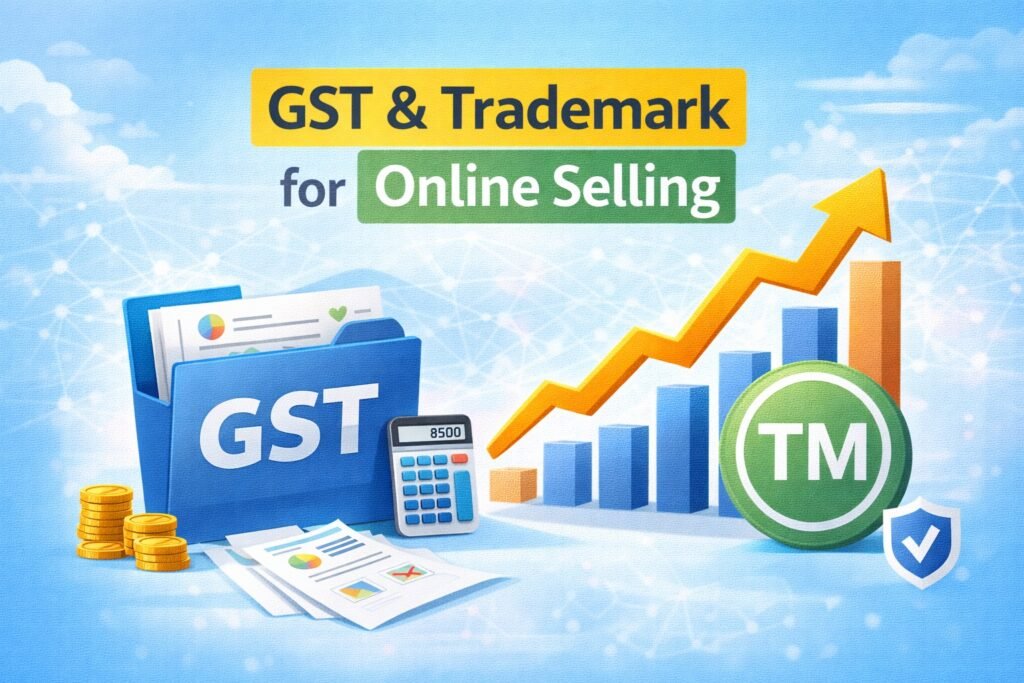 GST and trademark rules for online selling and multiple product categories in India